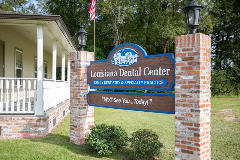 Office lobby and reception area at Louisiana Dental Center Kenner